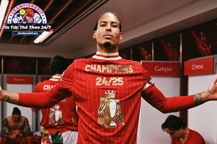 Van Dijk khẳng định Liverpool hoàn toàn xứng đáng với chức vô địch NHA. (Ảnh: CLB) Van Dijk khẳng định Liverpool hoàn toàn xứng đáng với chức vô địch NHA. (Ảnh: CLB)